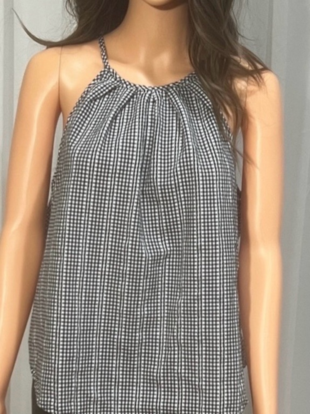 Universal Thread Black and White Halter Blouse